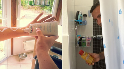 Wir probieren die Eucerin pH5 Hautschutz Lotion und das Duschöl für empfindliche Haut aus.