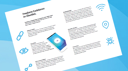 Die Funktionen der Freedome App.