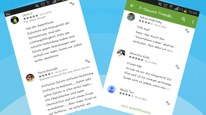 Unsere Erfahrungen mit der Freedoem App von F-Secure.