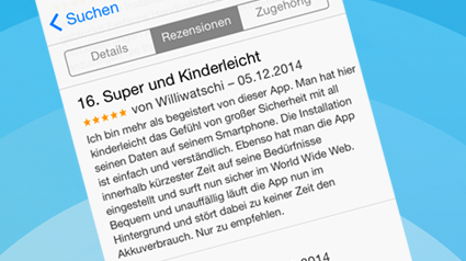 trnd-Partner williwatschi hat schon seine Bewertung im App Store geschrieben.