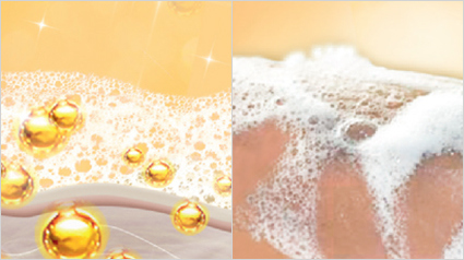 Die innovative Fa Magic Oil Formel enthält Mikroöle und sorgt für Schaum.