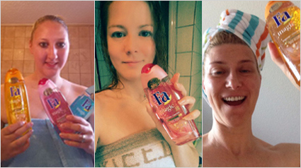 Unsere erste Dusche mit dem Fa Magic Oil.