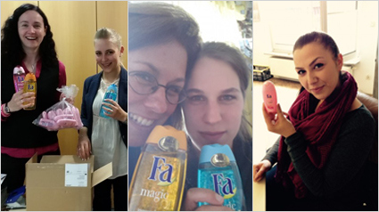 Wir machen das Fa Magic Oil bekannt.