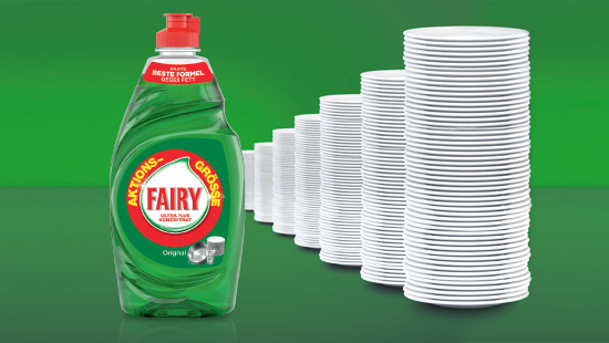 Seit Januar 2015 gibt es die grüne Variante (Original) des Fairy Spülmittels mit verbesserter Formel als Fairy Ultra Plus.