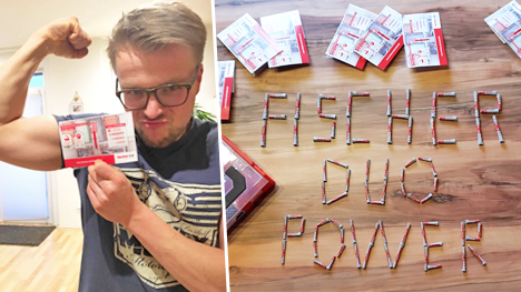 ... uns in seine einfache Anwendung und den starken Halt verliebt ...