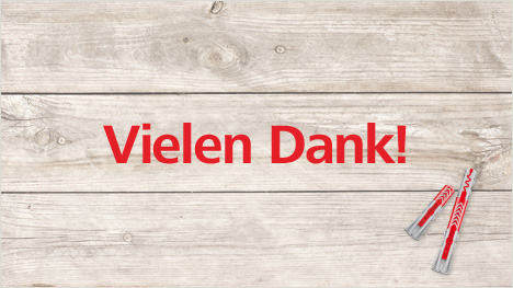 Das Team von fischer bedankt sich ganz herzlich für unser Engagement!