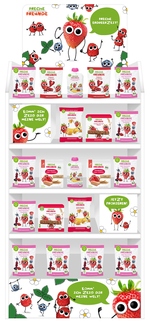 In diesem Aufsteller findest Du das Freche Freunde Knabberzeug.