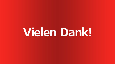 Wir sagen vielen Dank!