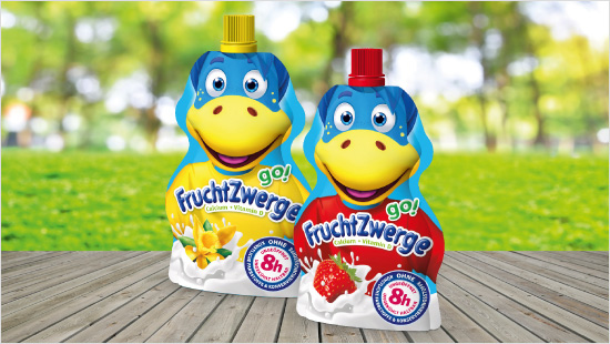 Ab jetzt kommt Joghurt überall mit hin, denn: Die neuen FruchtZwerge go! sind da. Genießen kann man sie in den Sorten Vanille und Erdbeere. Das Besondere … 