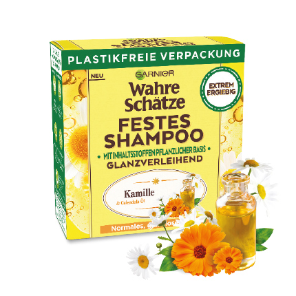 Garnier Wahre Schätze Festes Shampoo Camille & Bio Calendula-Öl