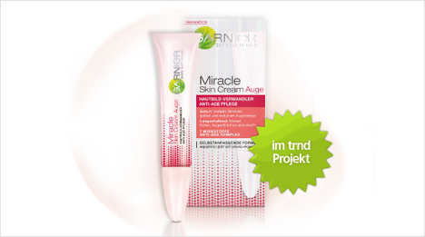 … die Miracle Skin Cream als Augenpflege mit einer speziellen Formel ohne Duftstoffe, die die dünne und sensible Haut um die Augen pflegt, sowie als …