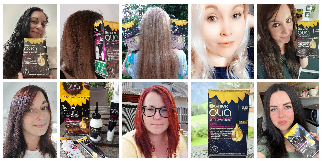 Farbenfrohe Highlights mit der Garnier Olia Colorations-Creme