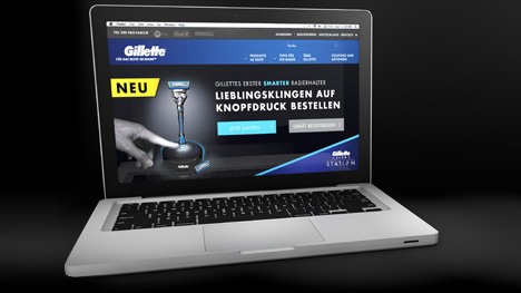 Registriere Deine Station online unter www.gillette.com/station