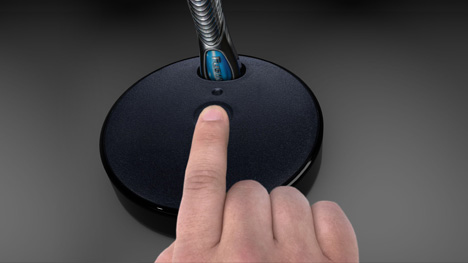 Per Knopfdruck an der Gillette Club Station wird die Bestellung neuer Klingen in Gang gesetzt. 