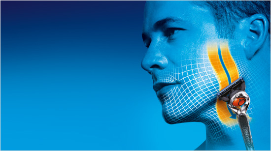 Dadurch passt sich der Gillette ProGlide Power Flexball allen Gesichtskonturen optimal an.