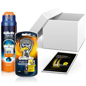 Gillette ProShield Paket im trnd-Projekt.
