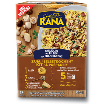 Frische Tagliolini mit Pilzen