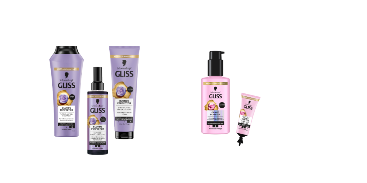 Gliss Blonde Perfector und Gliss Liquid Silk