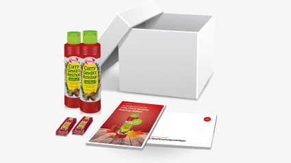 Startpaket Hela Curry Gewürz Ketchup delikat.
