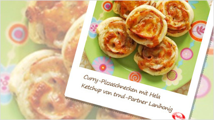 Curry-Pizzaschnecken