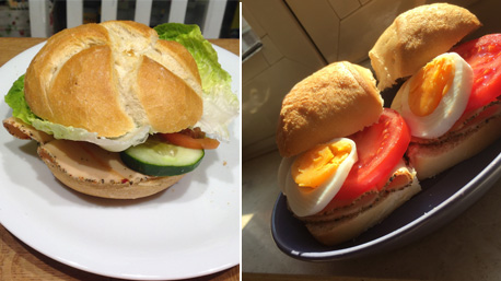 ... einem köstlichen Sandwich, ...