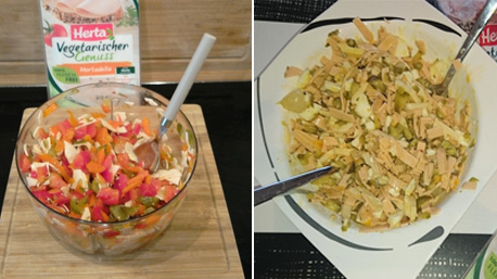 ... einem leichten, sommerlichen Wurstsalat ....