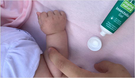 Auch für unsere ganz Kleinen ist Insectolin Gel perfekt geeignet.