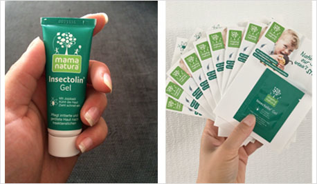 Die Startpakete sind da und das Insectolin Gel wird gleich mal ausprobiert.