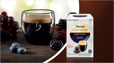 … neuen Espresso gibt es im Jacobs Momente Sortiment: Der Espresso forte mit fruchtigem, beerigem Geschmack hat die Intensität 10. In …