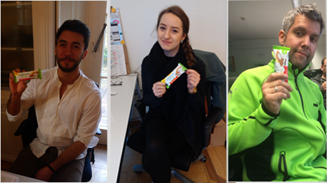 Joghurt-Schnitte bekannt machen.