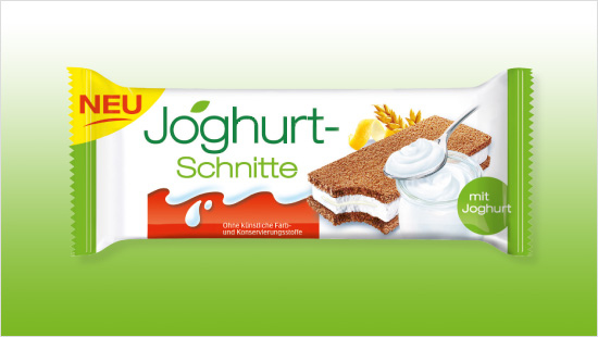 Erfrischend lecker: Joghurt-Schnitte direkt aus dem Kühlregal.