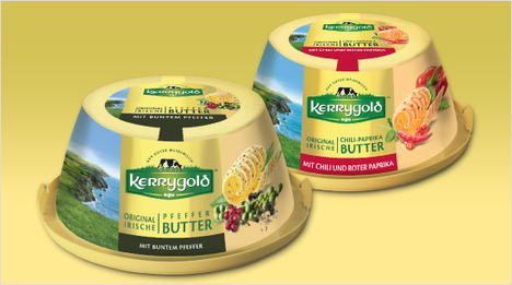 … Butter-Variante ist die Pfeffer-Butter, die ihren würzigen Geschmack durch bunten Pfeffer erhält. Pikanter Chili verleiht der Kerrygold Chili-Paprika-Butter ihre leicht scharfe Note. Alle …