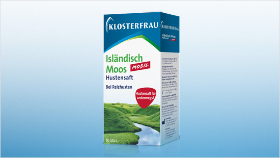 Klosterfrau Isländisch Moos ist ein natürlicher Hustenstiller. Es lindert auf Basis einer einzigartigen, rein pflanzlichen Wirkstoffkombination den Hustenreiz zuverlässig und nachhaltig.