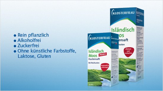 Klosterfrau Isländisch Moos ist für Erwachsene und Kinder ab dem 1 Jahr geeignet.
