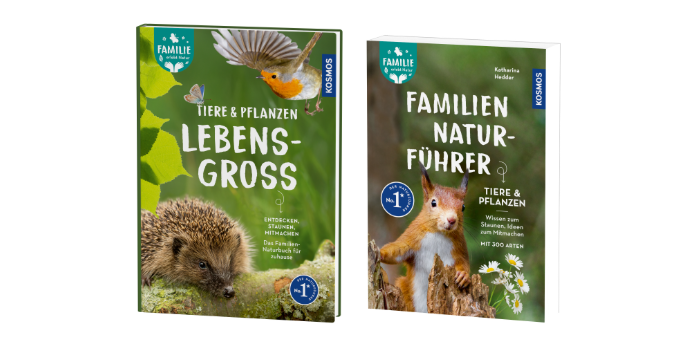 Die zwei Titel aus der Familie erlebt Natur Buchreihe im Projekt