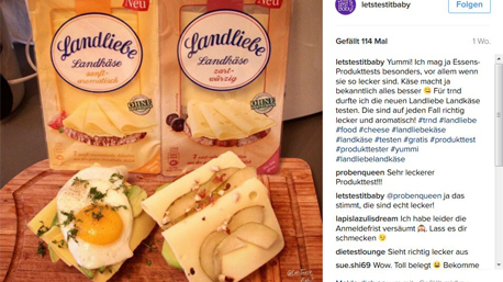 trnd-Partnerin letstestitbaby teilt ein Foto von leckeren Brötchen mit dem Landliebe Landkäse online...