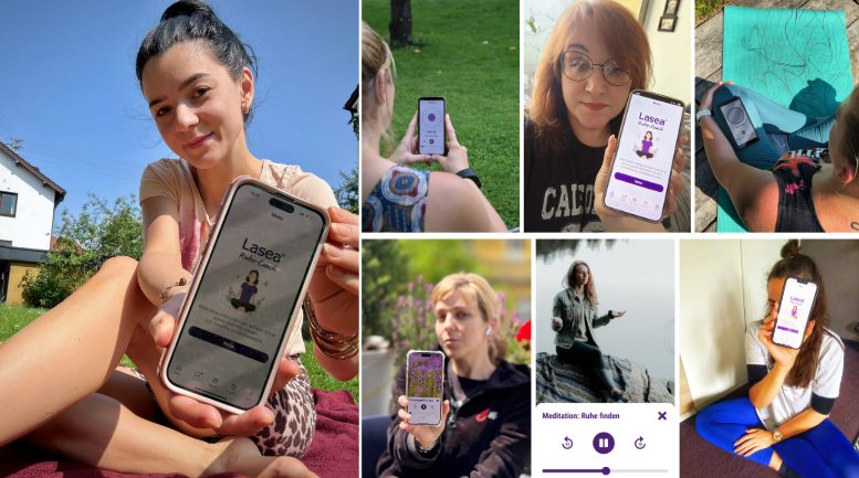 Ruhe Momente mit der App