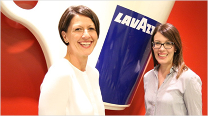 Silke und Kathrin von Lavazza