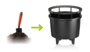 Wir bepflanzen den LECHUZA CLASSICO.