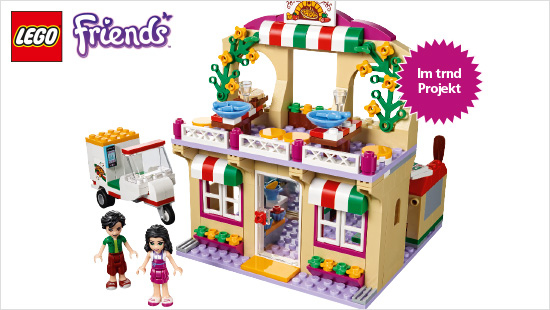 Die Spielwelt LEGO Friends eröffnet Mädchen zahlreiche Möglichkeiten, in der Stadt Heartlake City Freundschaftsgeschichten nachzuspielen.