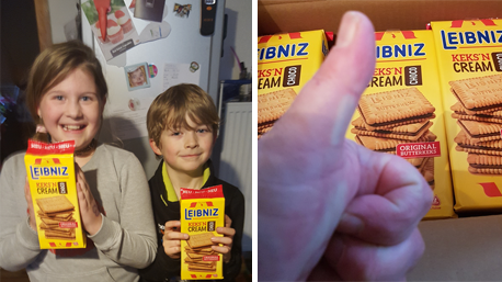 ...und probieren den neuen Leibniz Keks'n Cream.