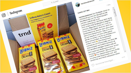 Wir machen Leibniz Keks'n Cream auch online bekannt.