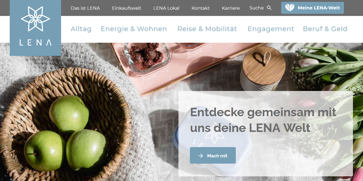 Entdecke die LENA Webseite