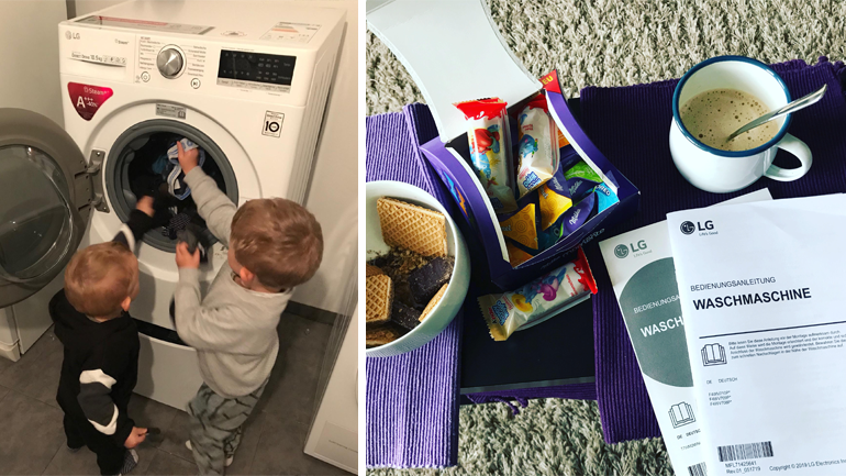 Dank verschiedener Funktionen erleichtert die LG TWINWash unseren Alltag. So haben wir mehr Zeit für die schönen Dinge im Leben.