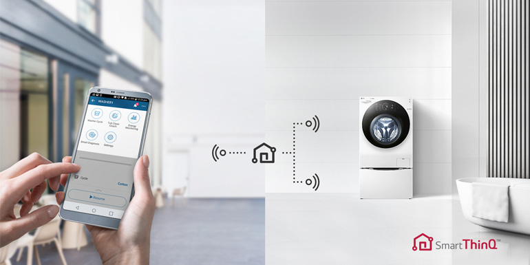 Ganz schön smart: Die Bedienung der LG TWINWash™.