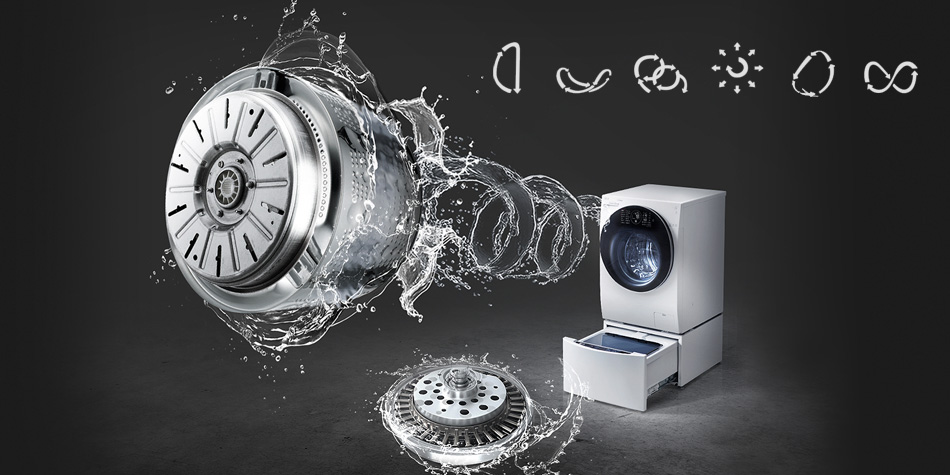 LG TWINWash™: Die Technik im Inneren.