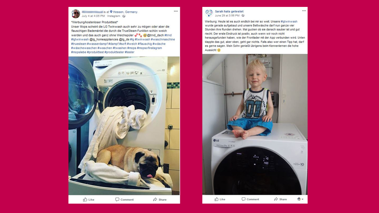 … oder auf Facebook, …