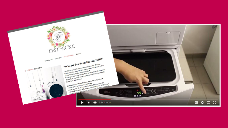 auf YouTube und eigenen Blogs …