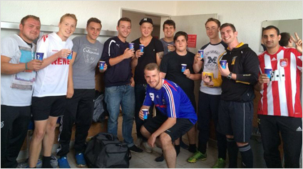 Lipton Sparkling kann die Mannschaft überzeugen!