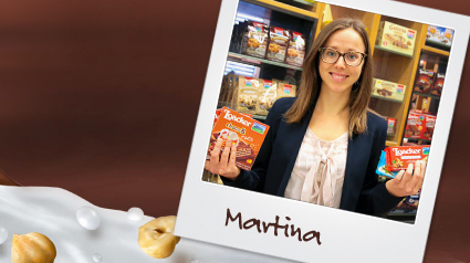 Martina, unsere Ansprechpartnerin bei Loacker.